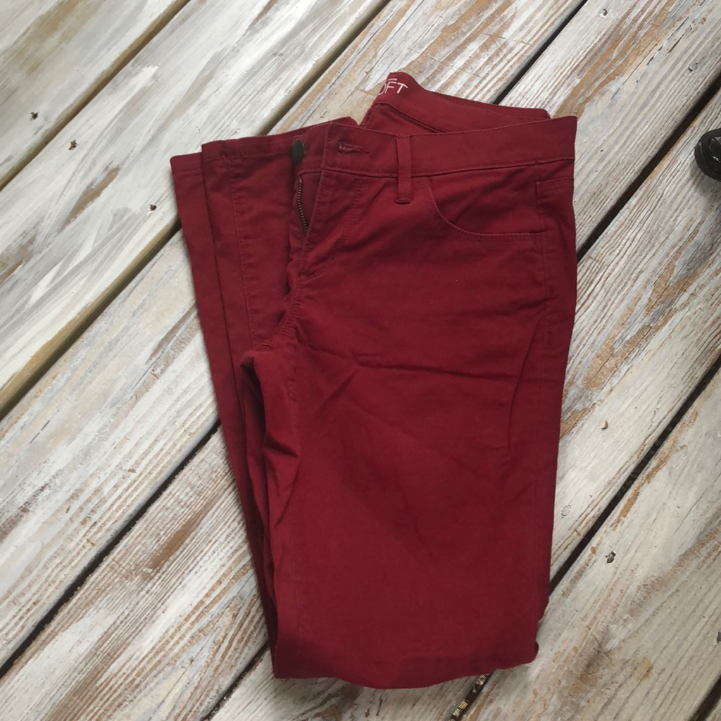 Loft Skinny Red Pants